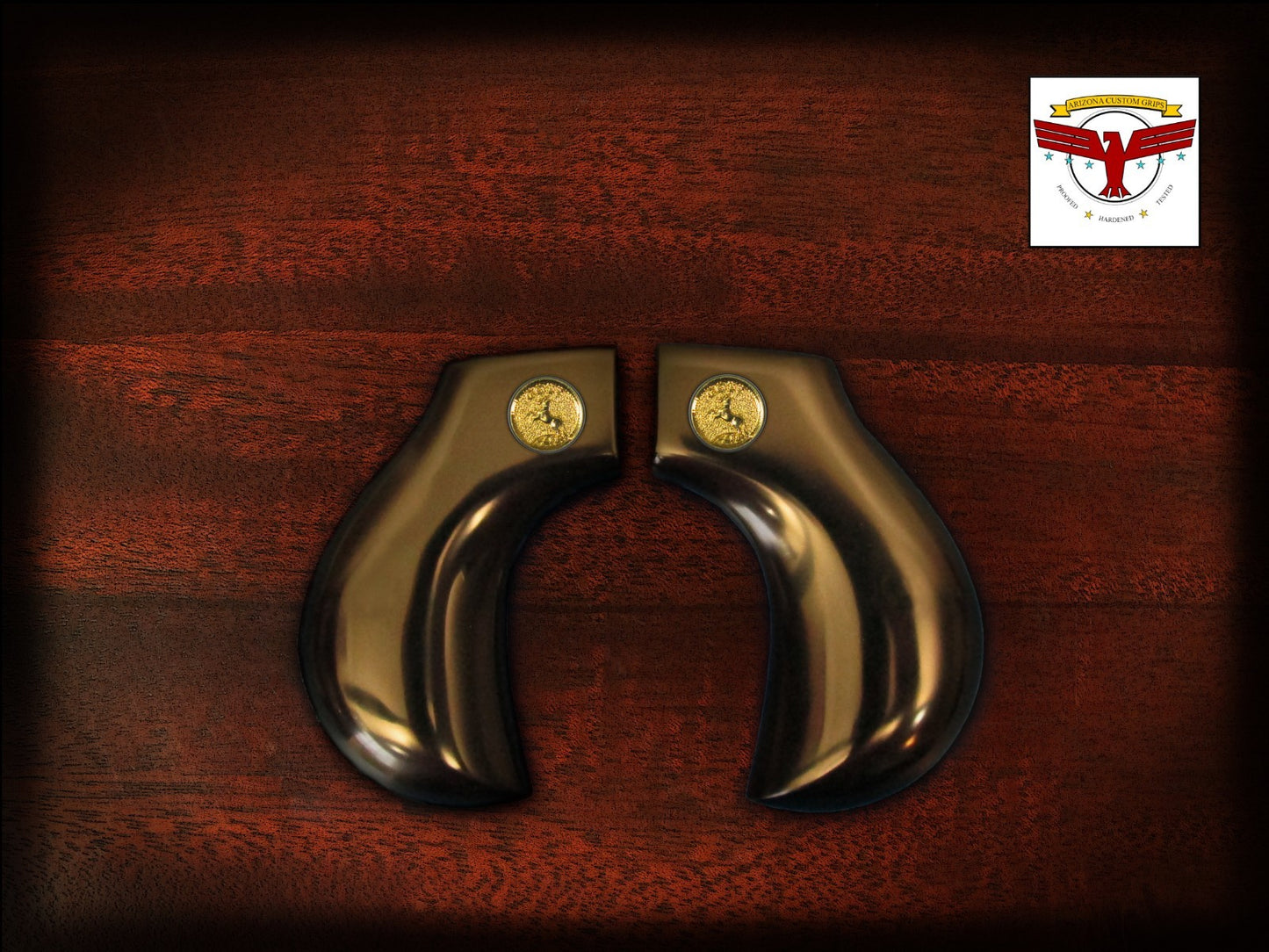 UBERTI / CIMARRON THUNDERER SAA MAGNA-TUSK™ GRIPS ~ 1P BLACK IVORY SMOOTH