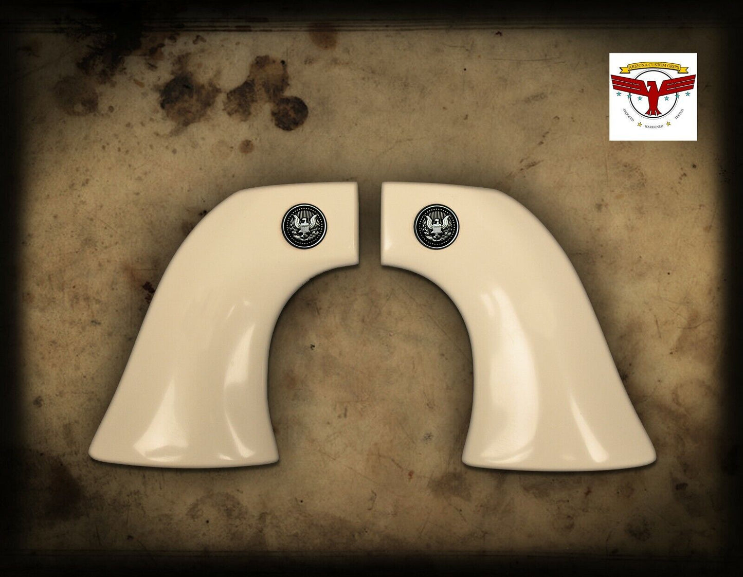 AMERICAN WESTERN ARMS AWA GRIPS ~ Peacekeeper, Longhorn, Ultimate ~ 1P IVORY