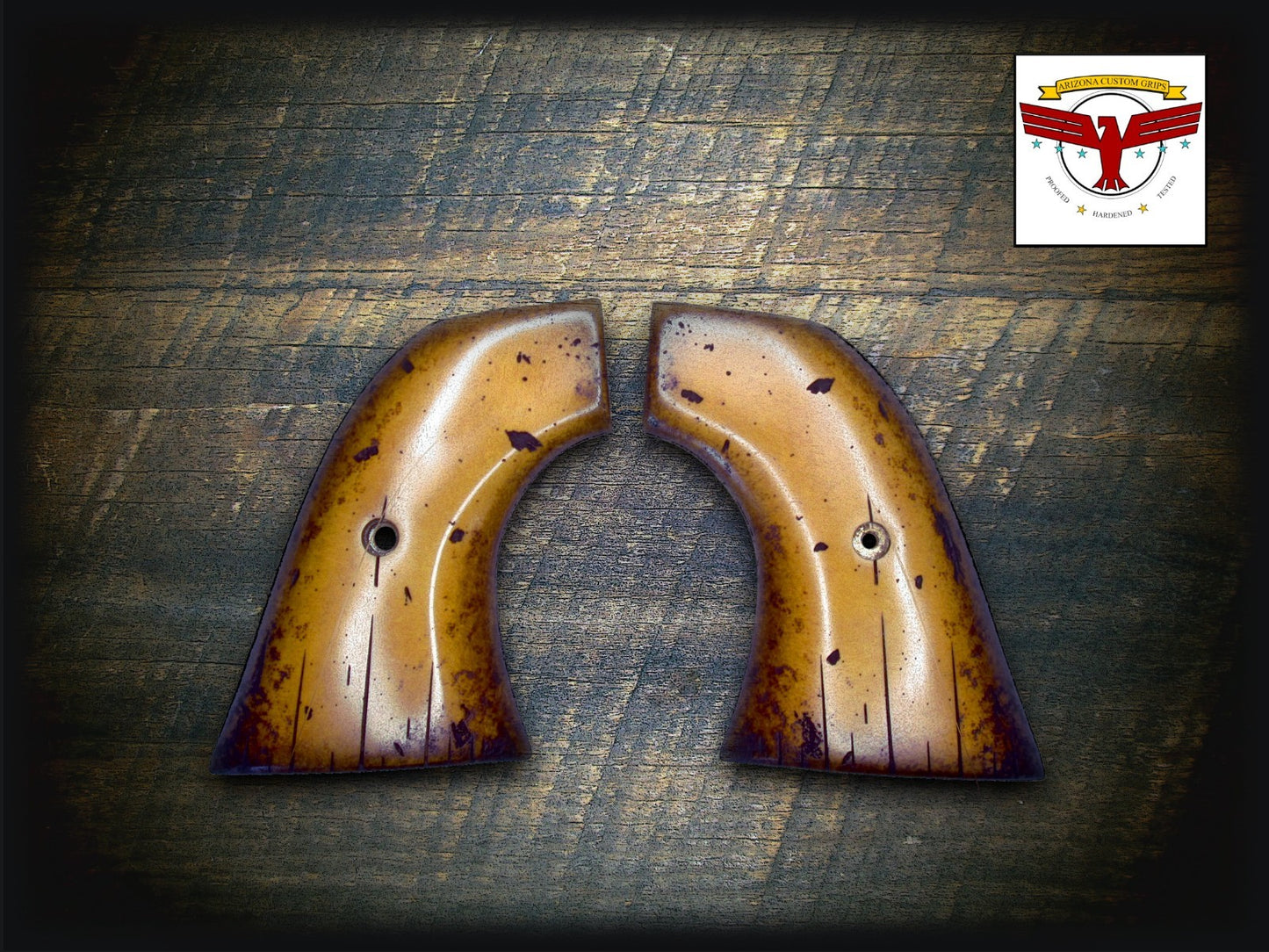 RUGER .32 H&R Mag Single Six “Baby Vaquero” GRIPS ~ M.T. AGED DISTRESSED IVORY