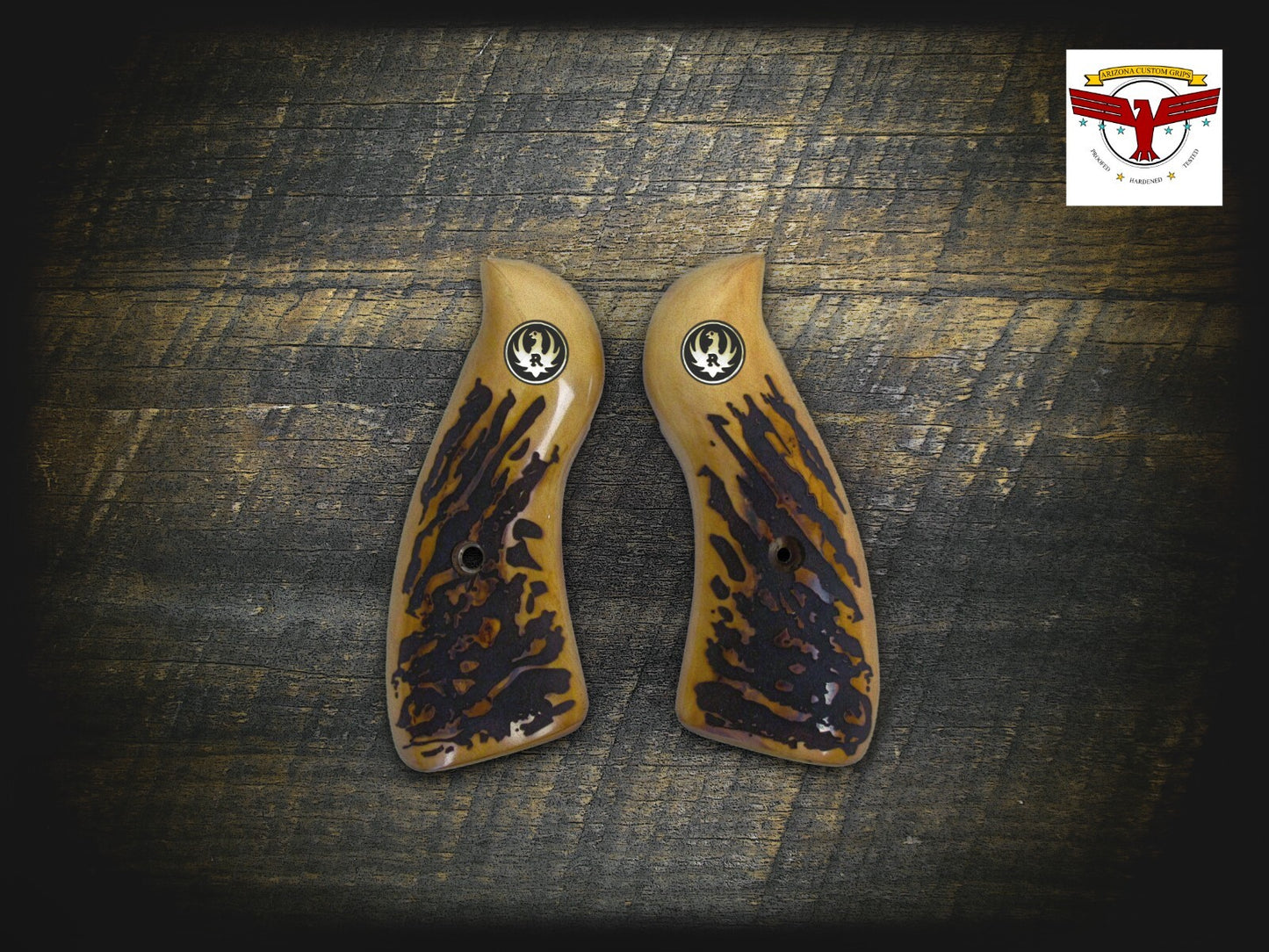 RUGER SPEED-SIX 6 Magna-Tusk™ PREMIUM AGED STAG GRIPS