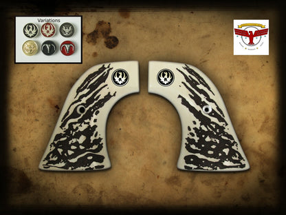 RUGER WRANGLER & SUPER WRANGLER GRIPS ~ MAGNA-TUSK™ WHITE STAG GRIPS