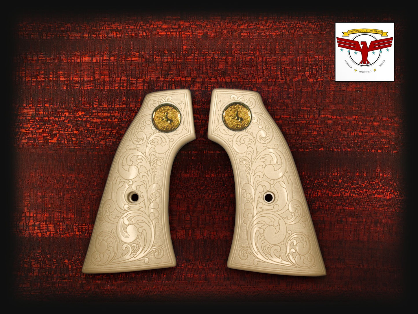 HENRY BIG BOY or GOLDEN BOY REVOLVER GRIPS ~ MAGNA-TUSK™ WHITE IVORY SCROLL