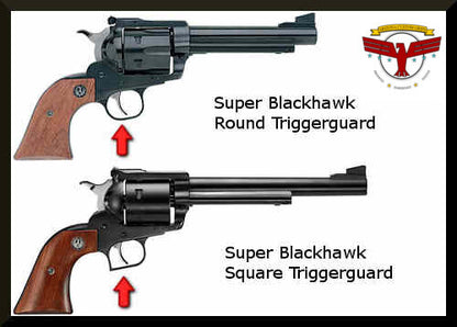 RUGER SUPER BLACKHAWK GRIPS ~ Magna-Tusk™ BLACK IVORY FLORAL ENGRAVED