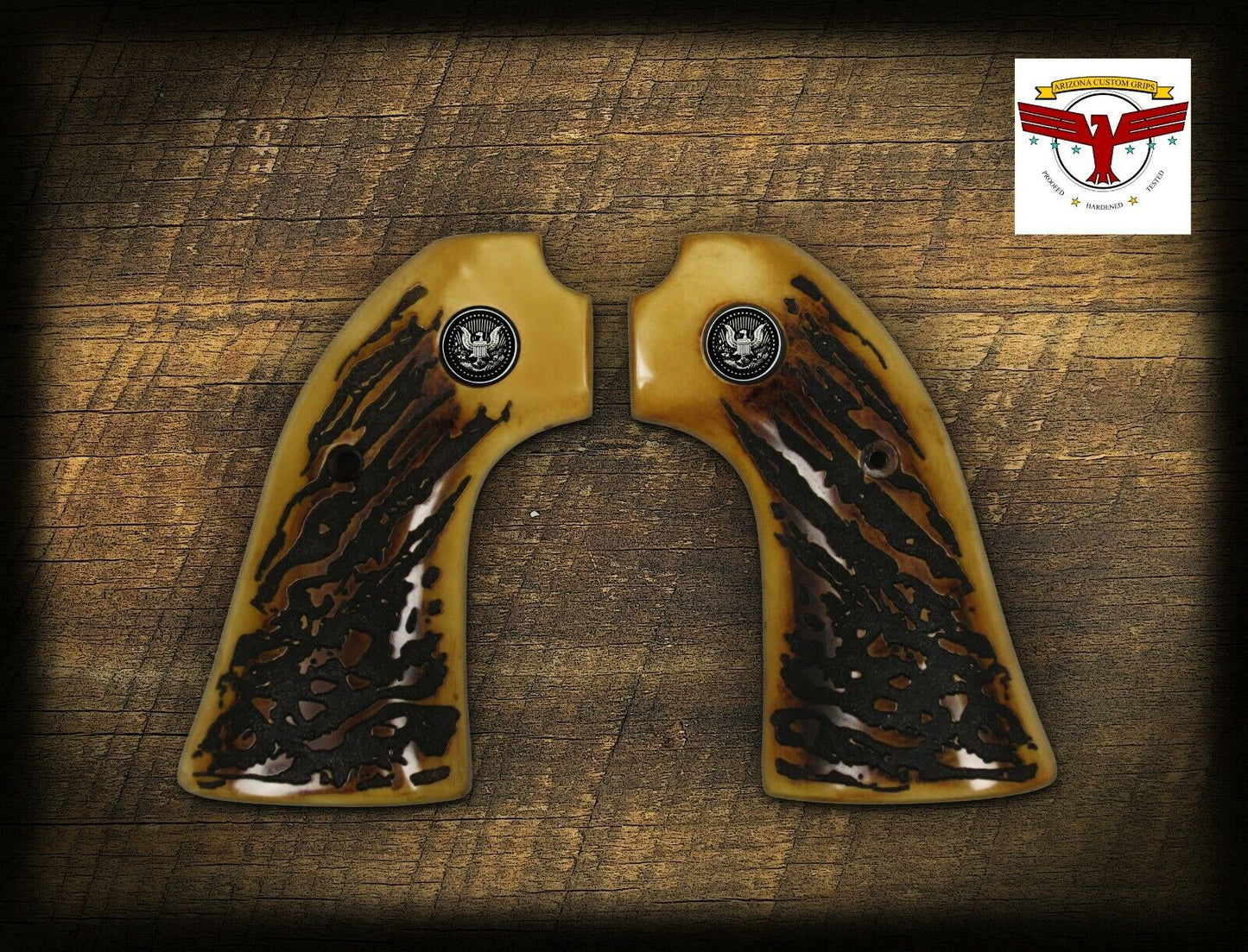 RUGER BISLEY MAGNA-TUSK™ AGED STAG GRIPS ~ BISLEY SINGLE ACTION REVOLVER