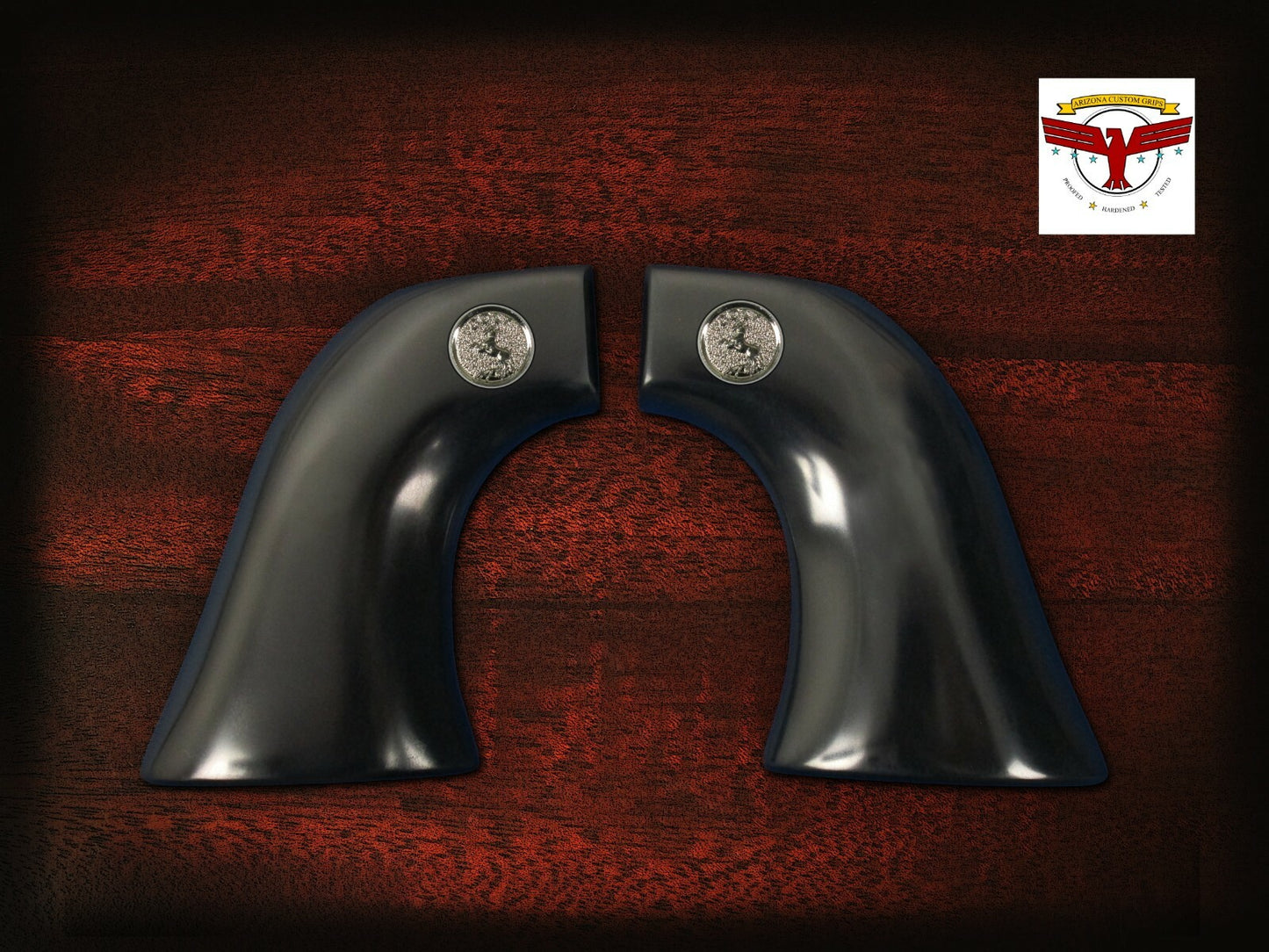 PIETTA FRONTIER, PISTOLERO, GREAT WESTERN II 2 MAGNA-TUSK GRIPS ~ 1P BLACK IVORY