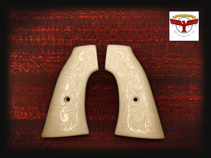 HENRY BIG BOY or GOLDEN BOY REVOLVER GRIPS ~ MAGNA-TUSK™ WHITE IVORY SCROLL