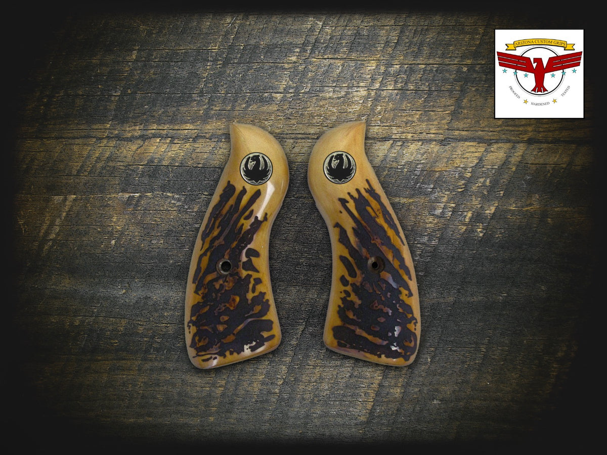 RUGER SPEED-SIX 6 Magna-Tusk™ PREMIUM AGED STAG GRIPS