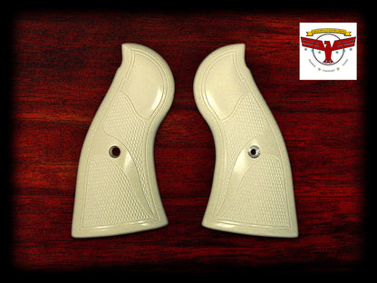 RUGER SECURITY-SIX and SERVICE-SIX MAGNA-TUSK™ SERPENTINE CHECKERED IVORY GRIPS