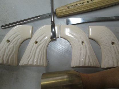 RUGER WRANGLER & SUPER WRANGLER GRIPS ~ MAGNA-TUSK™ ~ Az Custom Stag™ B-Western