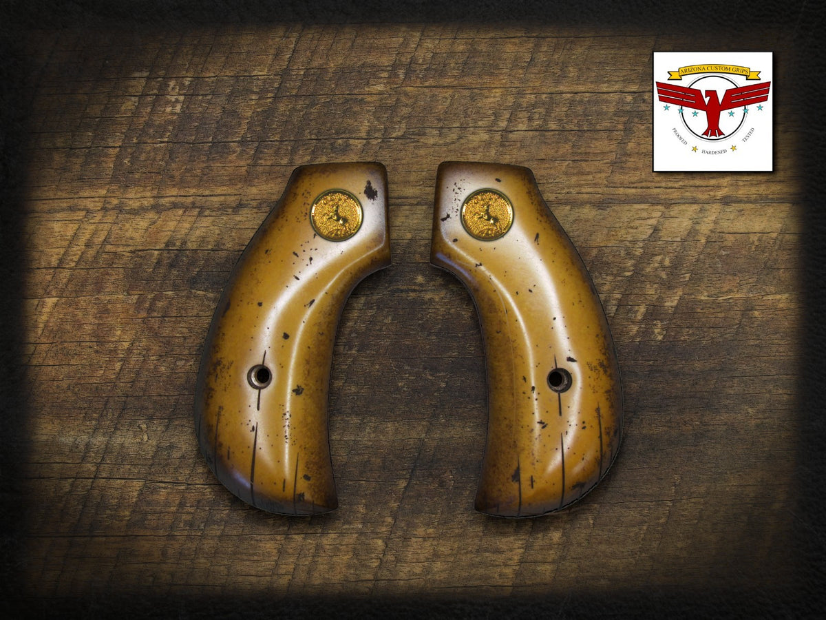 HENRY BIG BOY or GOLDEN BOY BIRDSHEAD GRIPS ~ MAGNA-TUSK™ AGED DISTRESSED IVORY