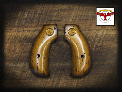 HENRY BIG BOY or GOLDEN BOY BIRDSHEAD GRIPS ~ MAGNA-TUSK™ AGED DISTRESSED IVORY