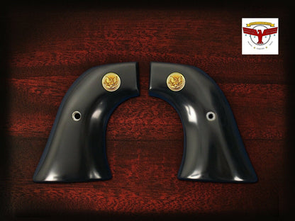 RUGER PRE-1963 BLACKHAWK & SINGLE SIX GRIPS ~ Magna-Tusk™ SMOOTH BLACK IVORY