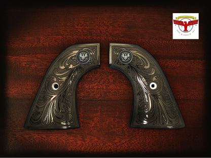 COLT SAA 1st GENERATION SINGLE ACTION ARMY, FIRST GEN GRIPS ~ 2P BLACK IVORY FL