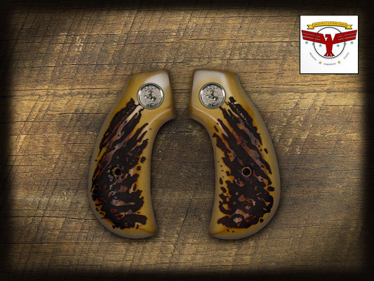 HENRY BIG BOY or GOLDEN BOY BIRDSHEAD REVOLVER GRIPS ~ MAGNA-TUSK™ AGED STAG