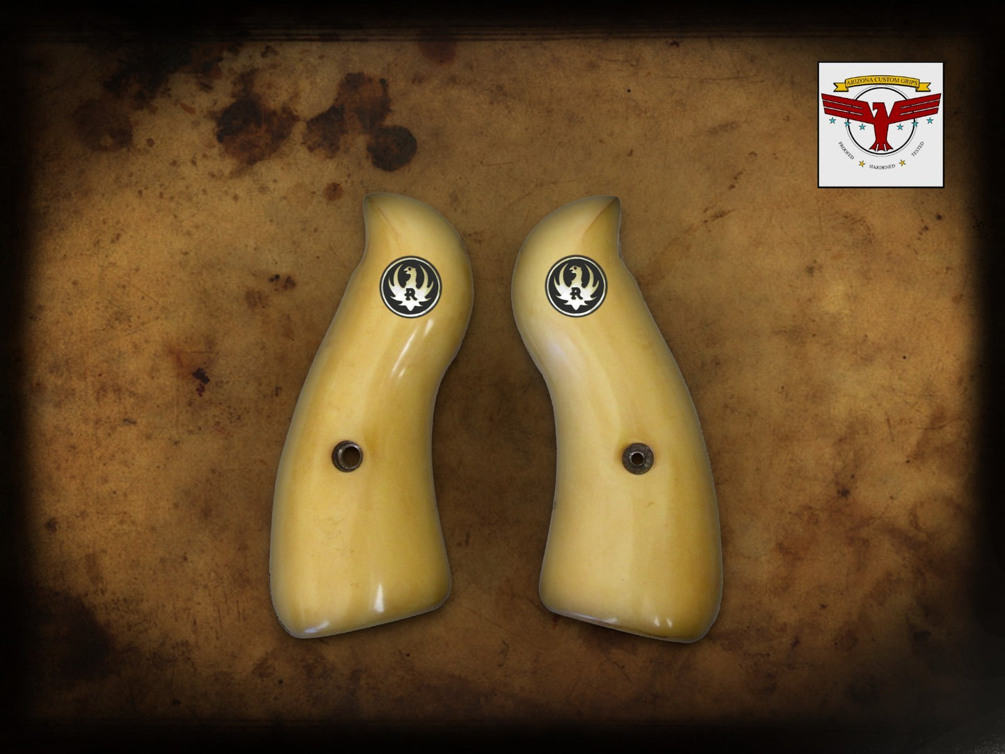 RUGER SPEED-SIX 6 Magna-Tusk™~ PREMIUM AGED IVORY GRIPS