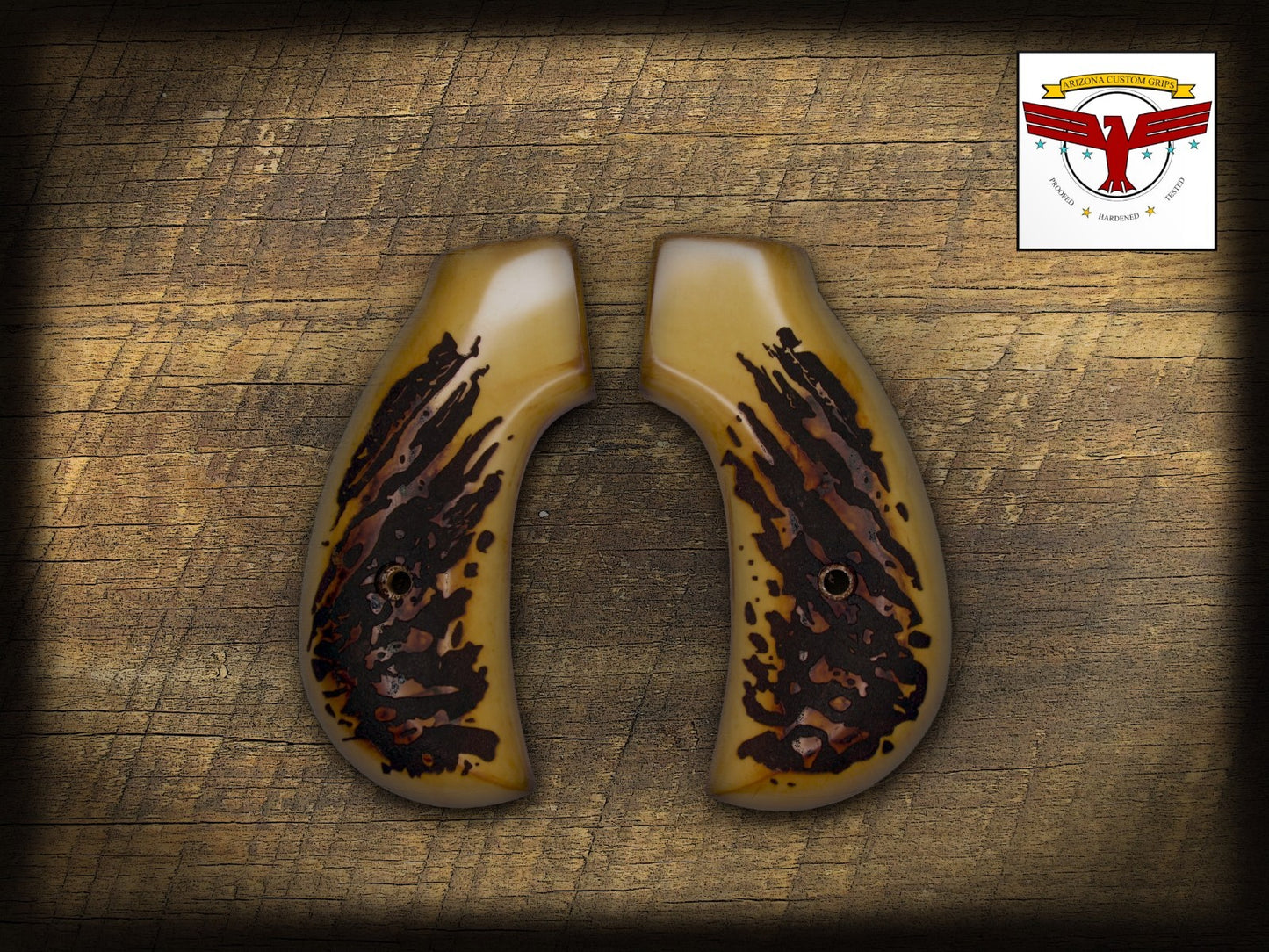 HENRY BIG BOY or GOLDEN BOY BIRDSHEAD REVOLVER GRIPS ~ MAGNA-TUSK™ AGED STAG