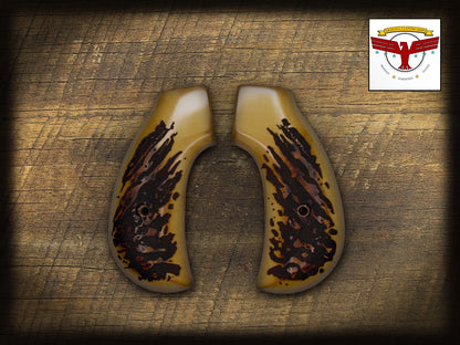 HENRY BIG BOY or GOLDEN BOY BIRDSHEAD REVOLVER GRIPS ~ MAGNA-TUSK™ AGED STAG