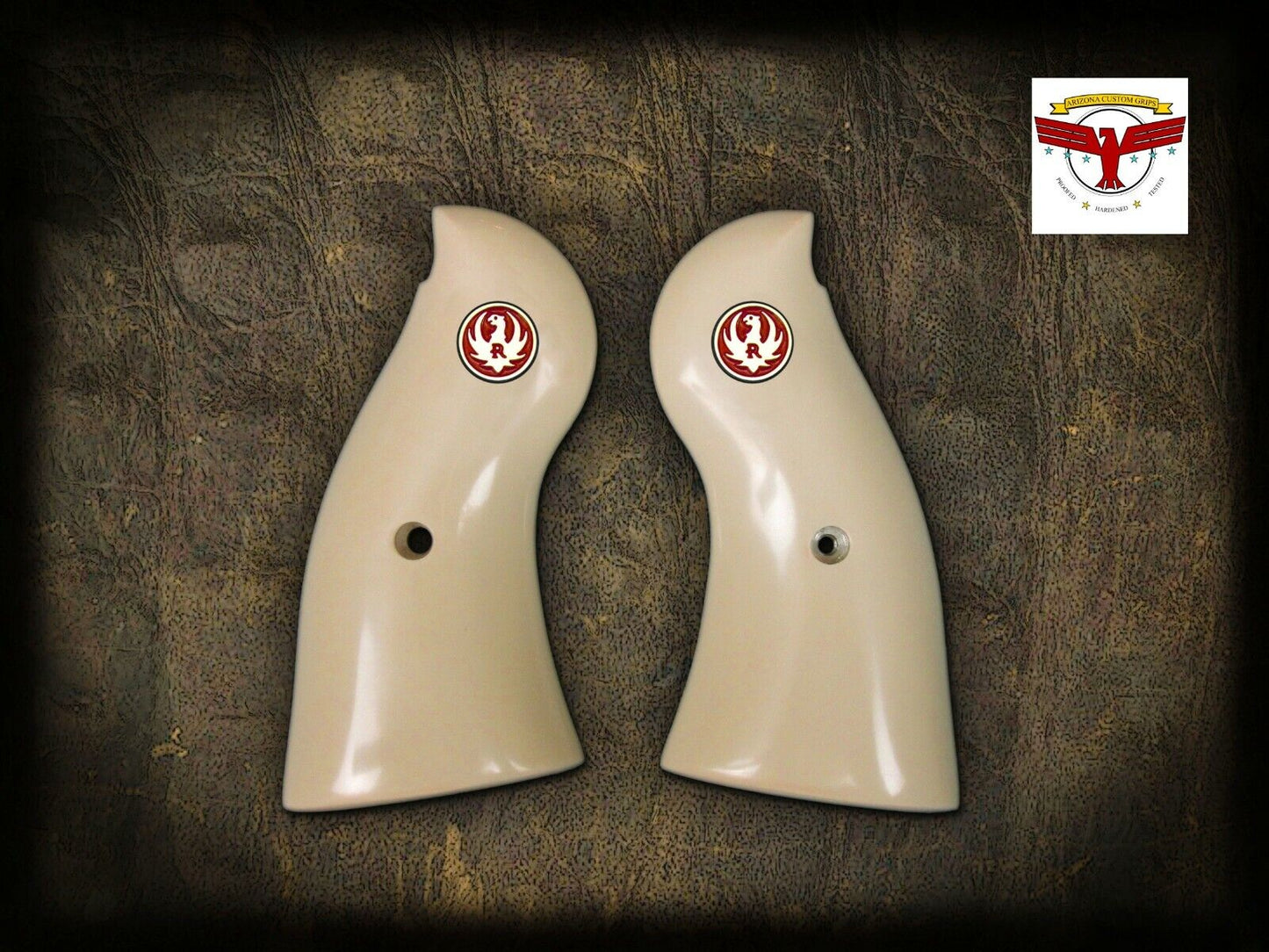 RUGER REDHAWK SQUARE BUTT IVORY GRIPS ~ MAGNA-TUSK™ PREMIUM IVORY