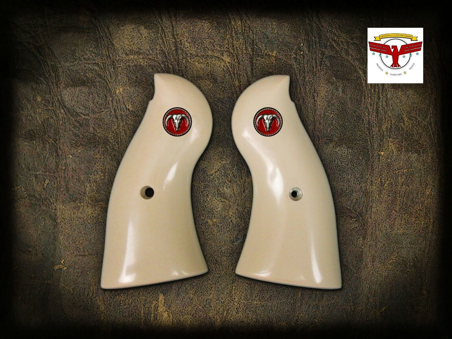 RUGER REDHAWK SQUARE BUTT IVORY GRIPS ~ MAGNA-TUSK™ PREMIUM IVORY