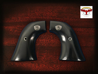 PIETTA FRONTIER, PISTOLERO, GREAT WESTERN II 2 MAGNA-TUSK GRIPS ~ 2P BLACK IVORY