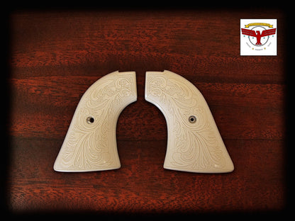 COLT FRONTIER SCOUT, .22 Cal. PEACEMAKER, .22 NEW FRONTIER ~ WHITE FLORAL GRIPS