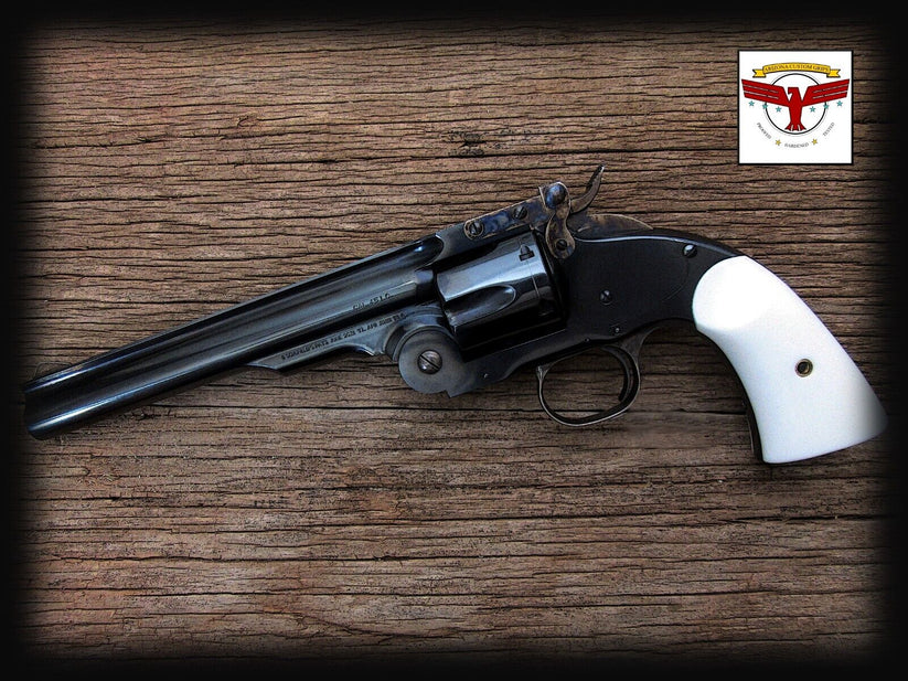 UBERTI SCHOFIELD IVORY GRIPS ~ CIMARRON NAVY ARMS STOEGER TAYLORS SCOF ...