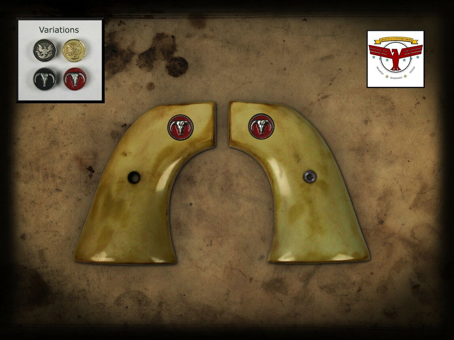 VIRGINIAN DRAGOON (INTERARMS) MAGNA-TUSK™ AGED IVORY GRIPS