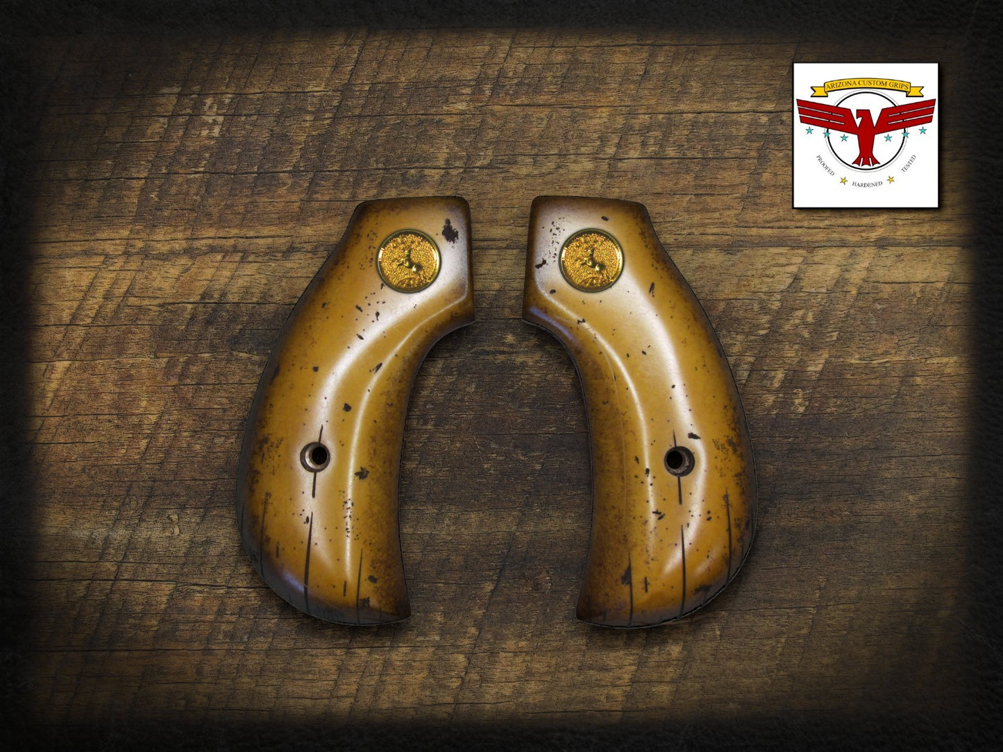 HENRY BIG BOY or GOLDEN BOY BIRDSHEAD GRIPS ~ MAGNA-TUSK™ AGED DISTRESSED IVORY