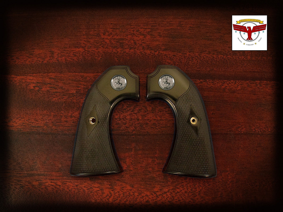 UBERTI BISLEY MAGNA-TUSK™ GRIPS ~ BLACK IVORY CHECKERED ~ CIMARRON, TAYLOR'S