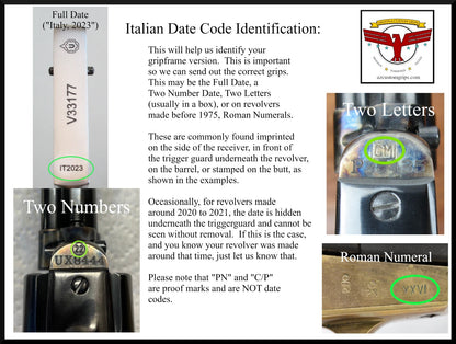 UBERTI 1862 POLICE / NAVY; 1849 POCKET; 1848 BABY DRAGOON GRIPS ~ 1P WHITE IVORY