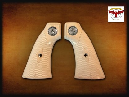HENRY BIG BOY or GOLDEN BOY REVOLVER GRIPS ~ MAGNA-TUSK™ WHITE IVORY CHECKERED
