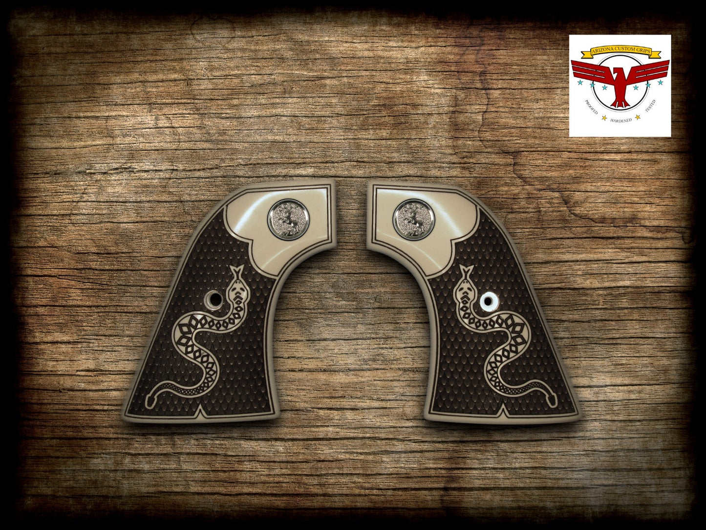 TAURUS DEPUTY SAA STYLE GRIPS ~ MAGNA-TUSK™ Rattlesnake