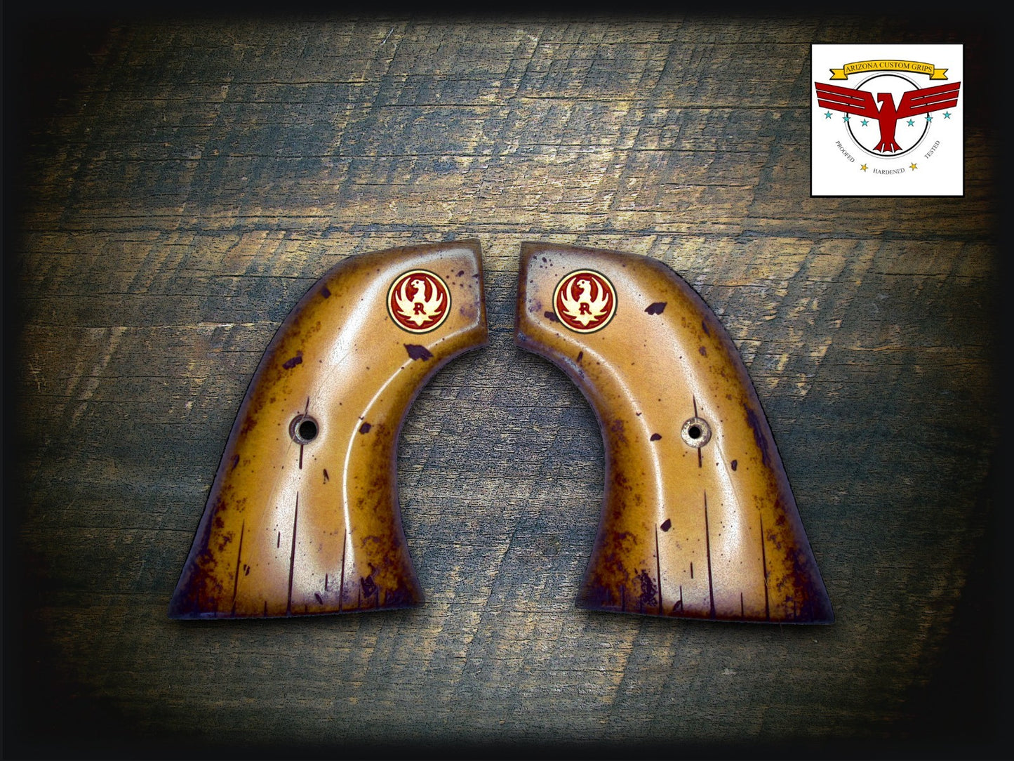RUGER .32 H&R Mag Single Six “Baby Vaquero” GRIPS ~ M.T. AGED DISTRESSED IVORY