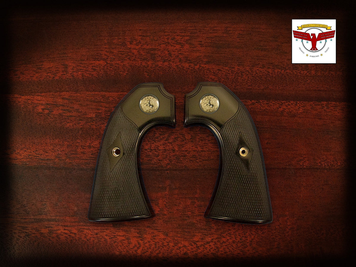 UBERTI BISLEY MAGNA-TUSK™ GRIPS ~ BLACK IVORY CHECKERED ~ CIMARRON, TAYLOR'S