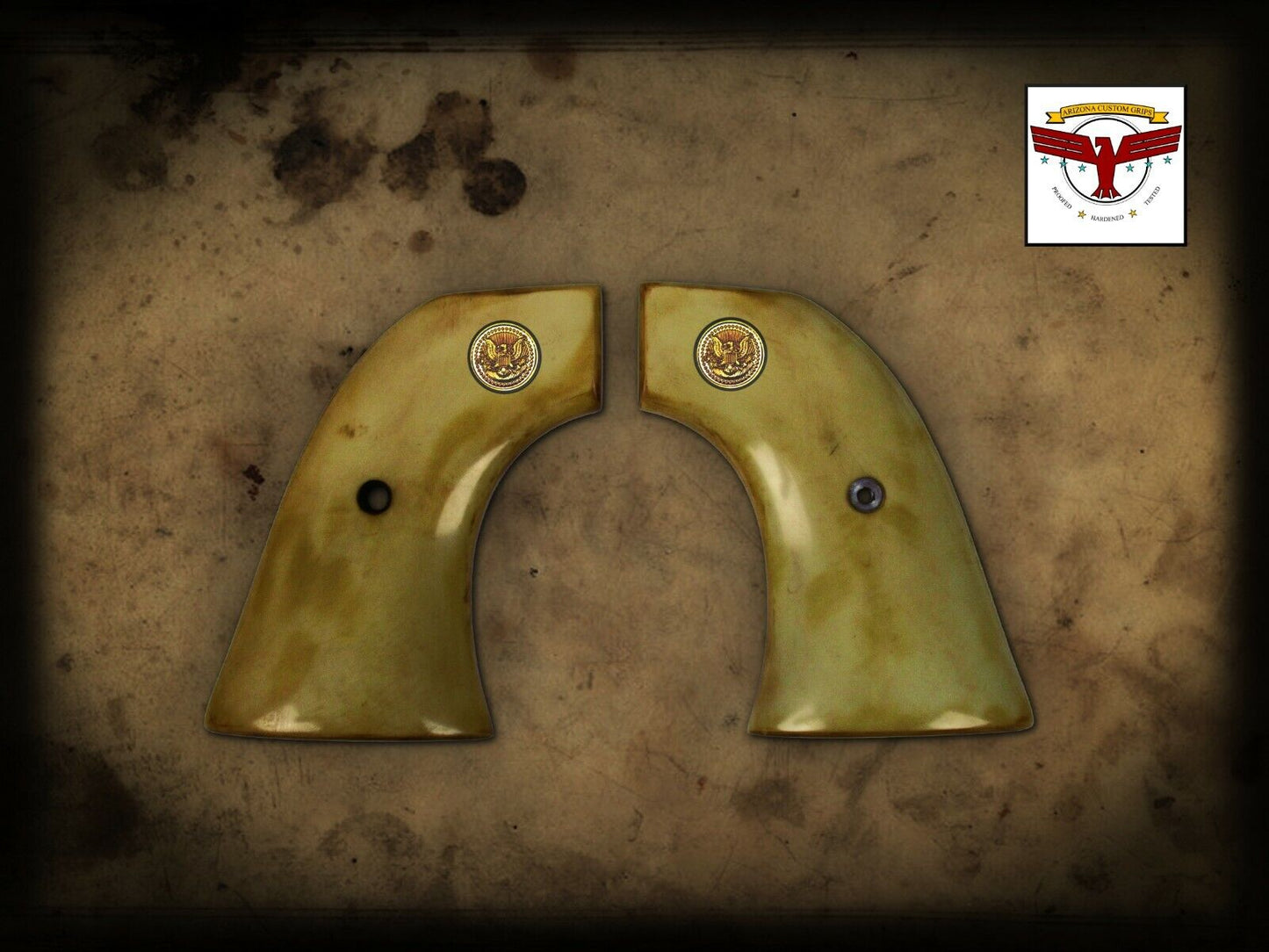 VIRGINIAN DRAGOON (INTERARMS) MAGNA-TUSK™ AGED IVORY GRIPS