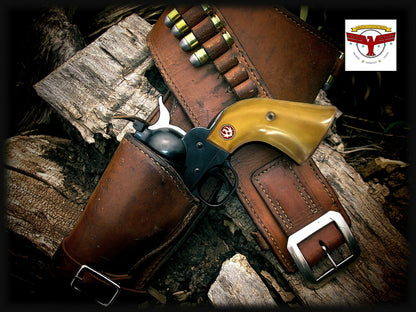 RUGER BLACKHAWK, VAQUERO, SINGLE SIX, SBH Rnd ~ Magna-Tusk™ AGED IVORY GRIPS