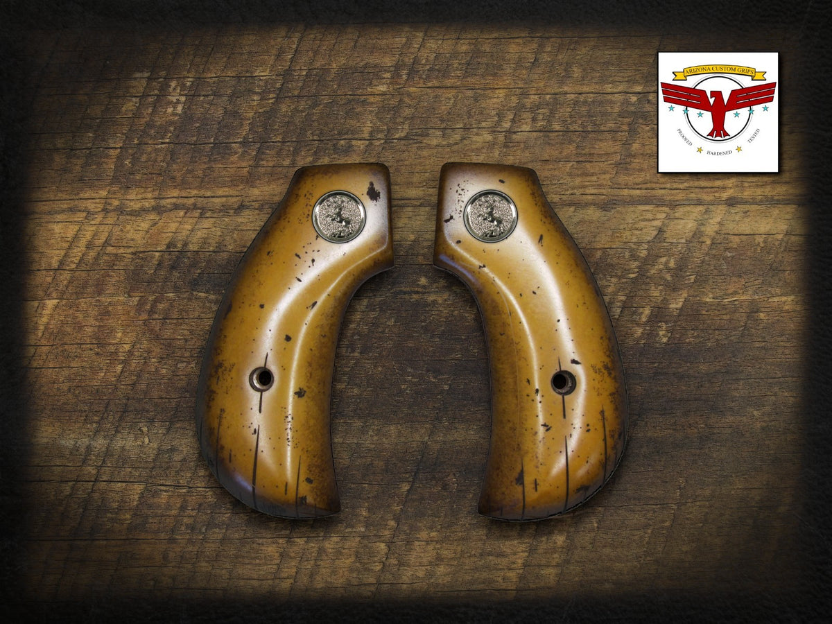 HENRY BIG BOY or GOLDEN BOY BIRDSHEAD GRIPS ~ MAGNA-TUSK™ AGED DISTRESSED IVORY