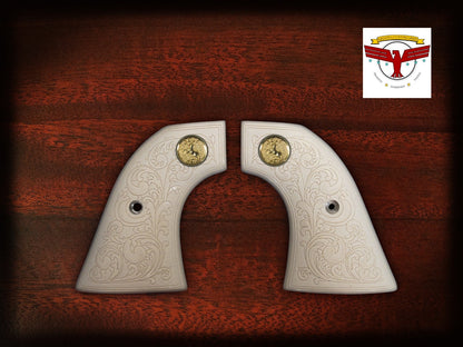 UBERTI 1860 ARMY CONVERSION GRIPS ~ OPEN TOP, GUNFIGHTER, CALLAHAN 2P Scrollwork