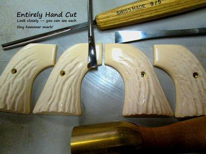 RUGER BISLEY BLACKHAWK, NEW VAQUERO, & SINGLE SIX GRIPS ~ B-Western Stag Grips