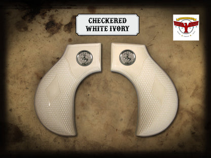PIETTA THUNDERBALL El Malo 2 1851 1860 Yank Navy Army Snub  1P Check IVORY GRIPS