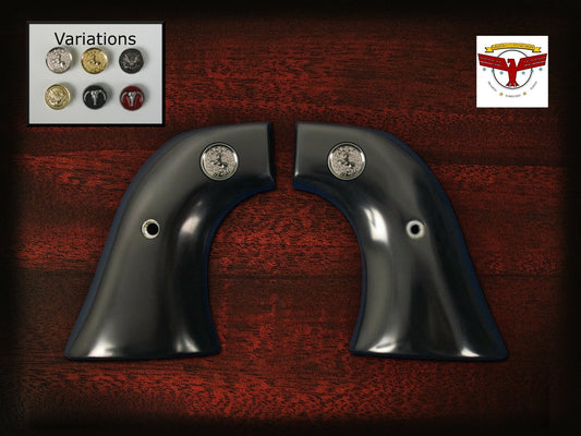 PIETTA FRONTIER, PISTOLERO, GREAT WESTERN II 2 MAGNA-TUSK GRIPS ~ 2P BLACK IVORY