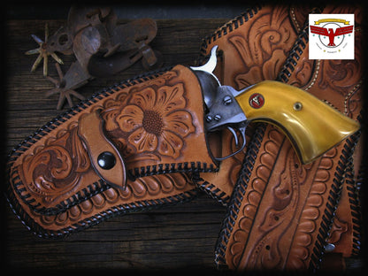 UBERTI 2P SAA AGED IVORY GRIPS ~ Cimarron EMF Taylor’s & Co. Cattleman, Evil Roy