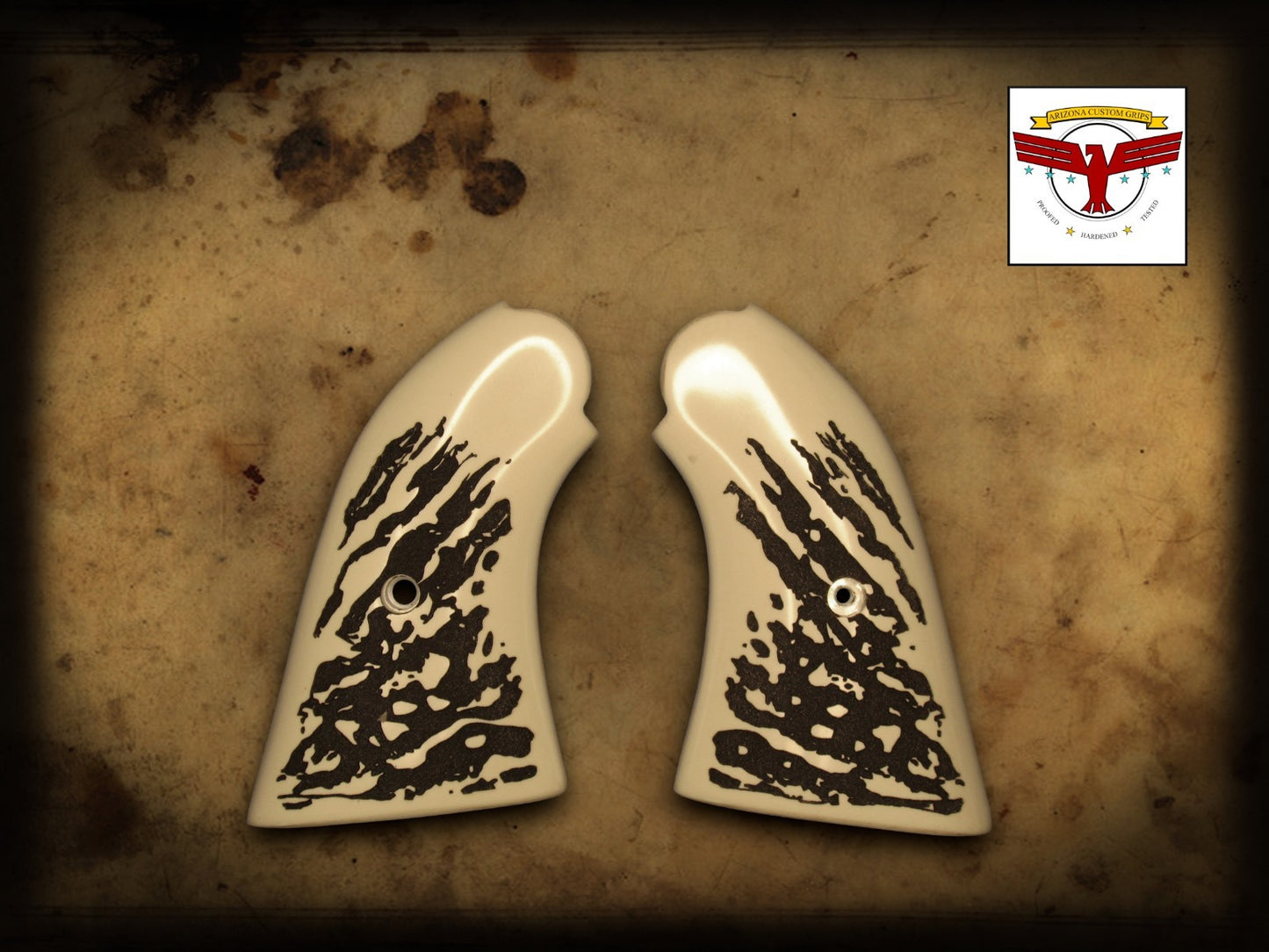 UBERTI 1858 REMINGTON GRIPS ~ MAGNA-TUSK™ SIMULATED WHITE STAG