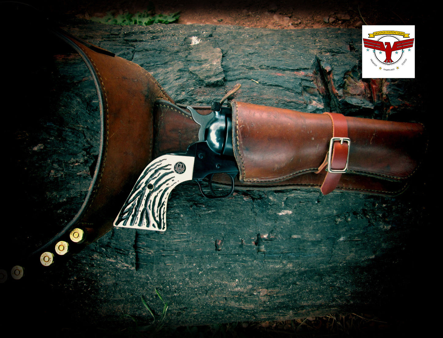 RUGER NEW VAQUERO, MONTADO, FLATTOP BLACKHAWK GRIPS ~ Magna-Tusk™ B-Western + SE