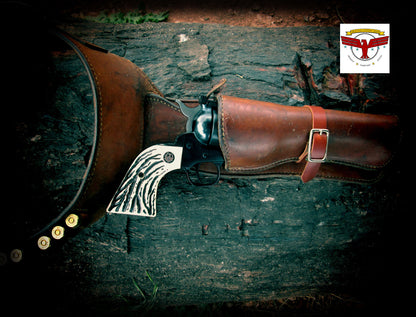 RUGER NEW VAQUERO, MONTADO, FLATTOP BLACKHAWK GRIPS ~ Magna-Tusk™ B-Western + SE